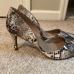 Snakeskin heels